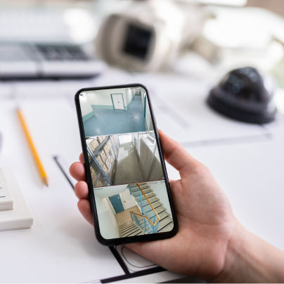 Fresno security camera feed on cell phone
